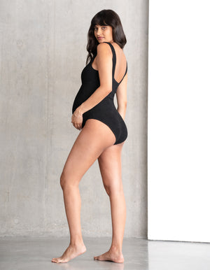 Black Super-Stretch Maternity Swimsuit