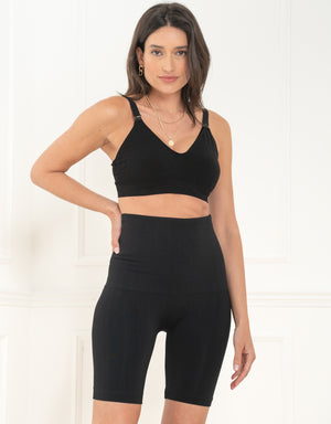 Leggings cuissards post-accouchement sans coutures