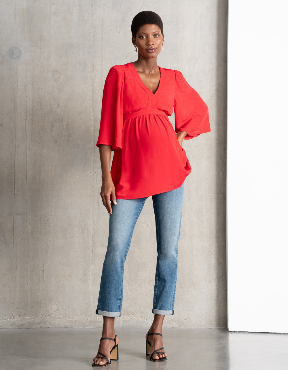 Organic Slim Boyfriend Maternity Jeans