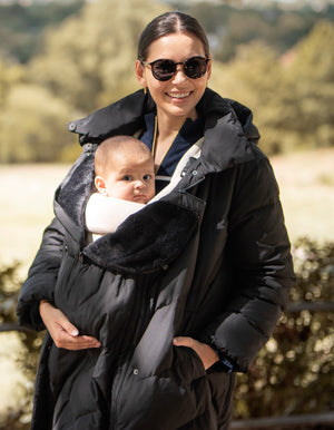 Long Maternity + Babywearing Puffer Coat