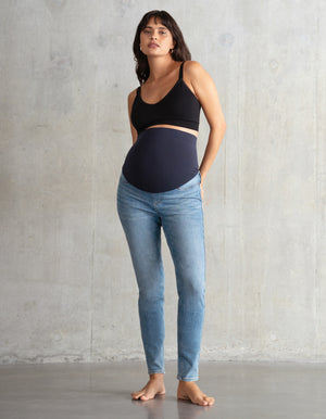 Organic Cotton Light Skinny Maternity Jeans