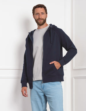 Navy Blue Men's Babywearing Hoodie