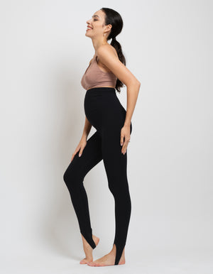Seamless Over Bump Stirrup Maternity Leggings