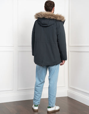 Men's Parka with Baby Pouch