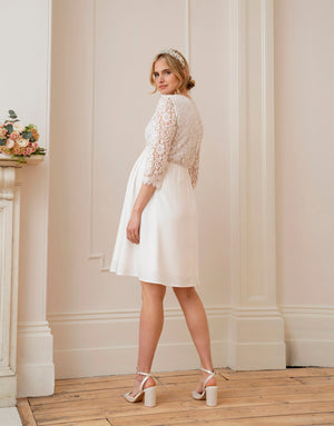 Ivory Lace Maternity & Nursing Wedding Dress