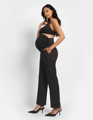 Over Bump Bootcut Maternity Trousers
