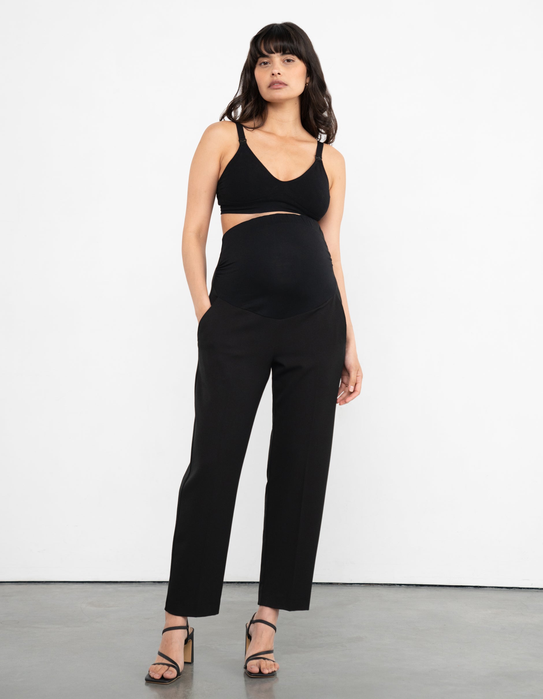 Pantalon de grossesse fuselé noir