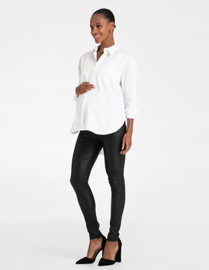 Matt Coated Maternity Leggings