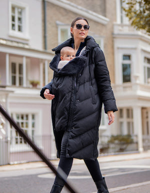 Long Maternity + Babywearing Puffer Coat