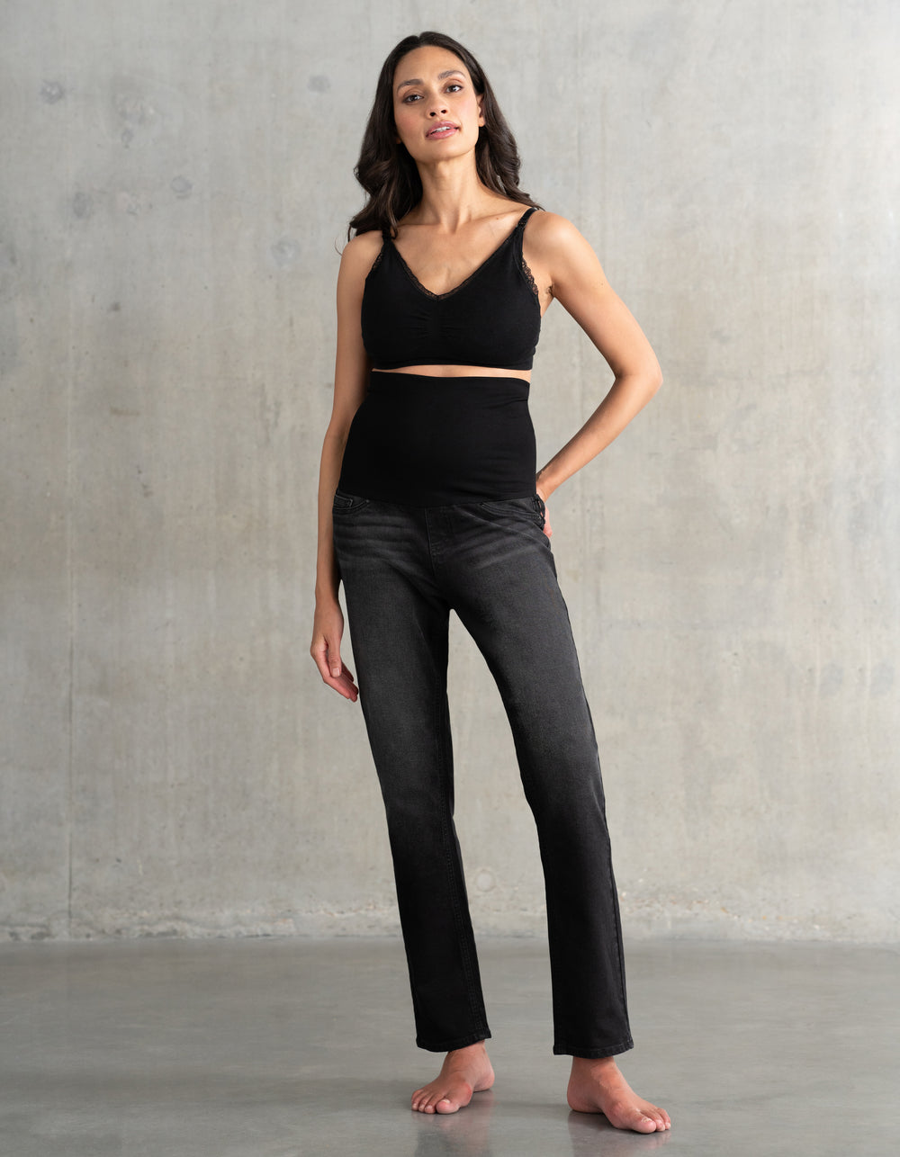 Jean ventre plat post-accouchement slim bio