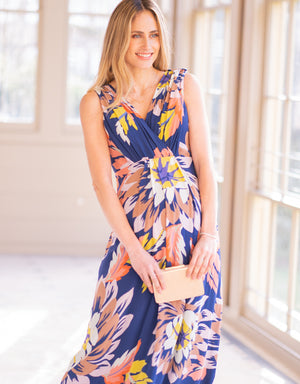 Seasonal Blooms Maternity + Nursing Maxi Dress