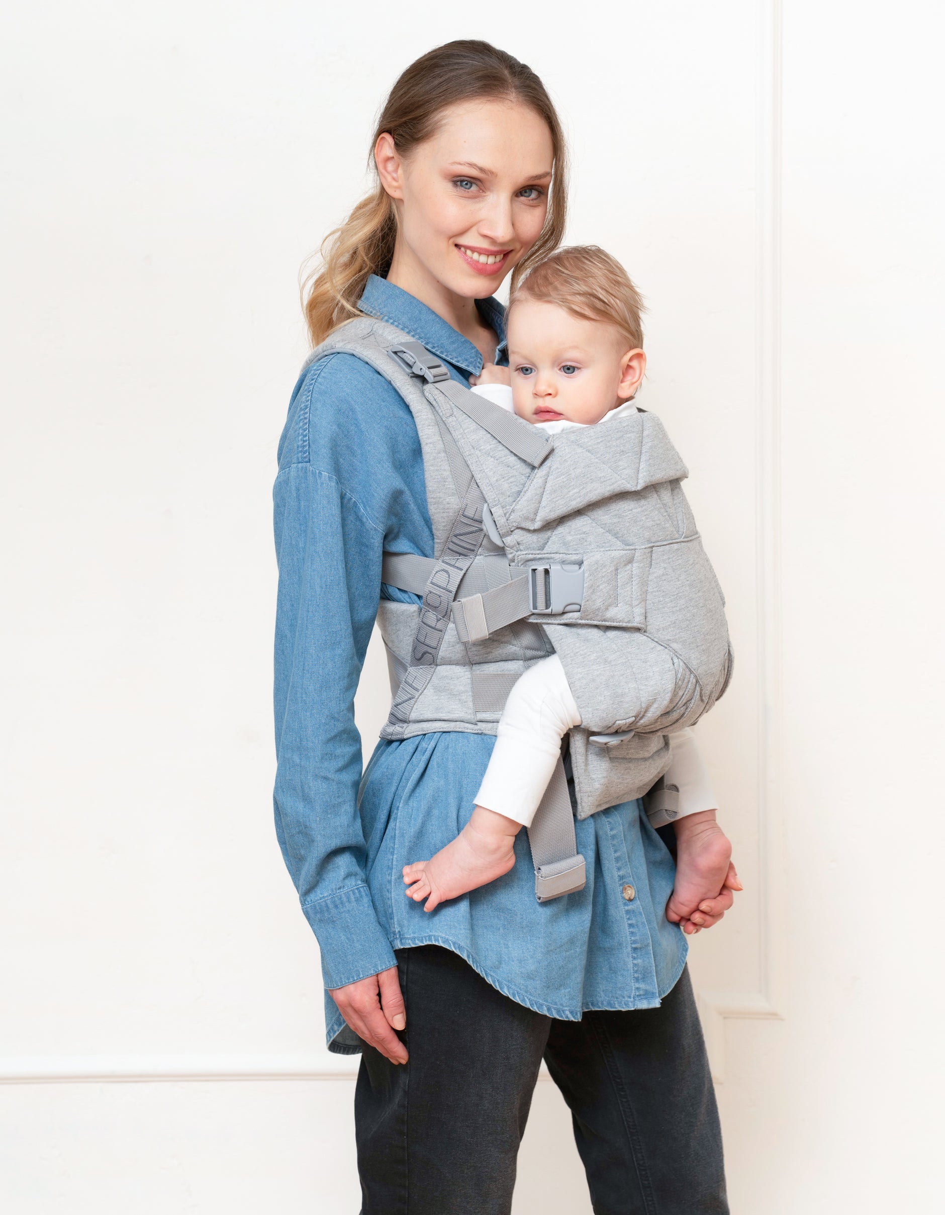 Baby Carrier – Grey Marl Jersey