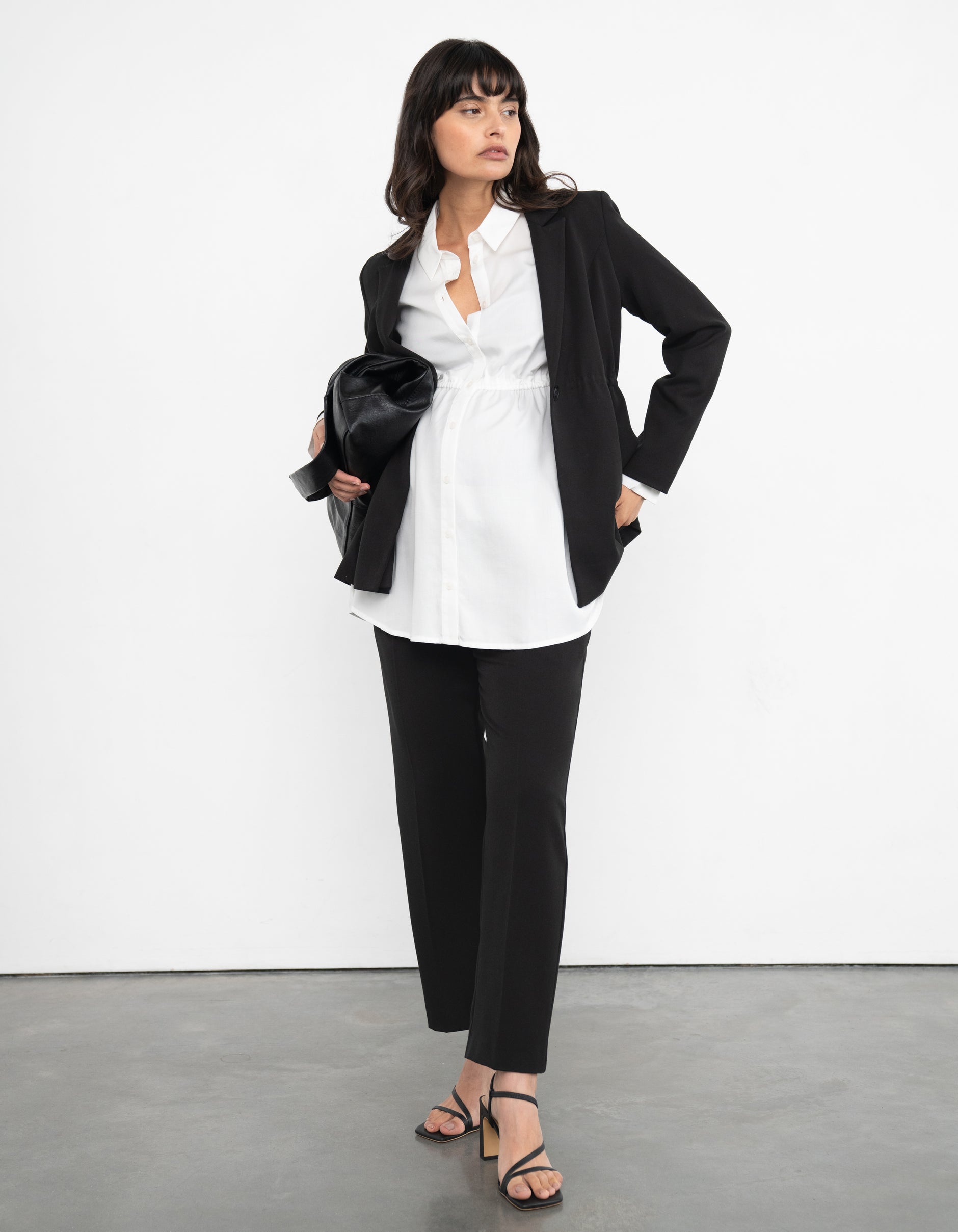 Pantalon de grossesse fuselé noir