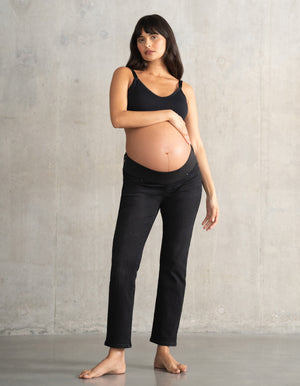 Slim-Leg Organic Under Bump Maternity Jeans