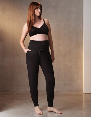 Twin Pack Maternity Lounge Pants – Grey + Black