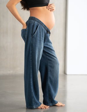 Under Bump Wide-Leg Maternity Jeans