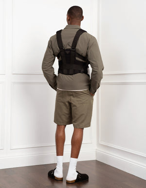 Baby Carrier – Black Cotton Canvas