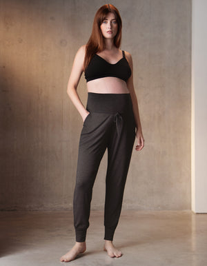Twin Pack Maternity Lounge Pants – Grey + Black