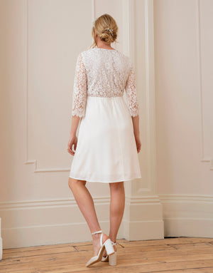 Ivory Lace Maternity & Nursing Wedding Dress