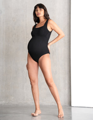 Black Super-Stretch Maternity Swimsuit