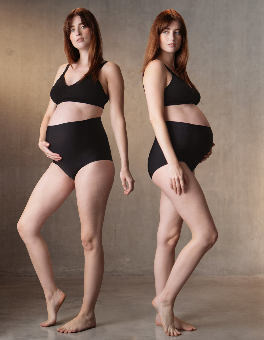 Lot de 2 culottes hautes grossesse sans-démarcation