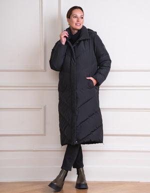 Long Maternity + Babywearing Puffer Coat