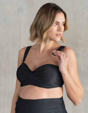 Twist Detail Maternity-to-Nursing Bikini Top