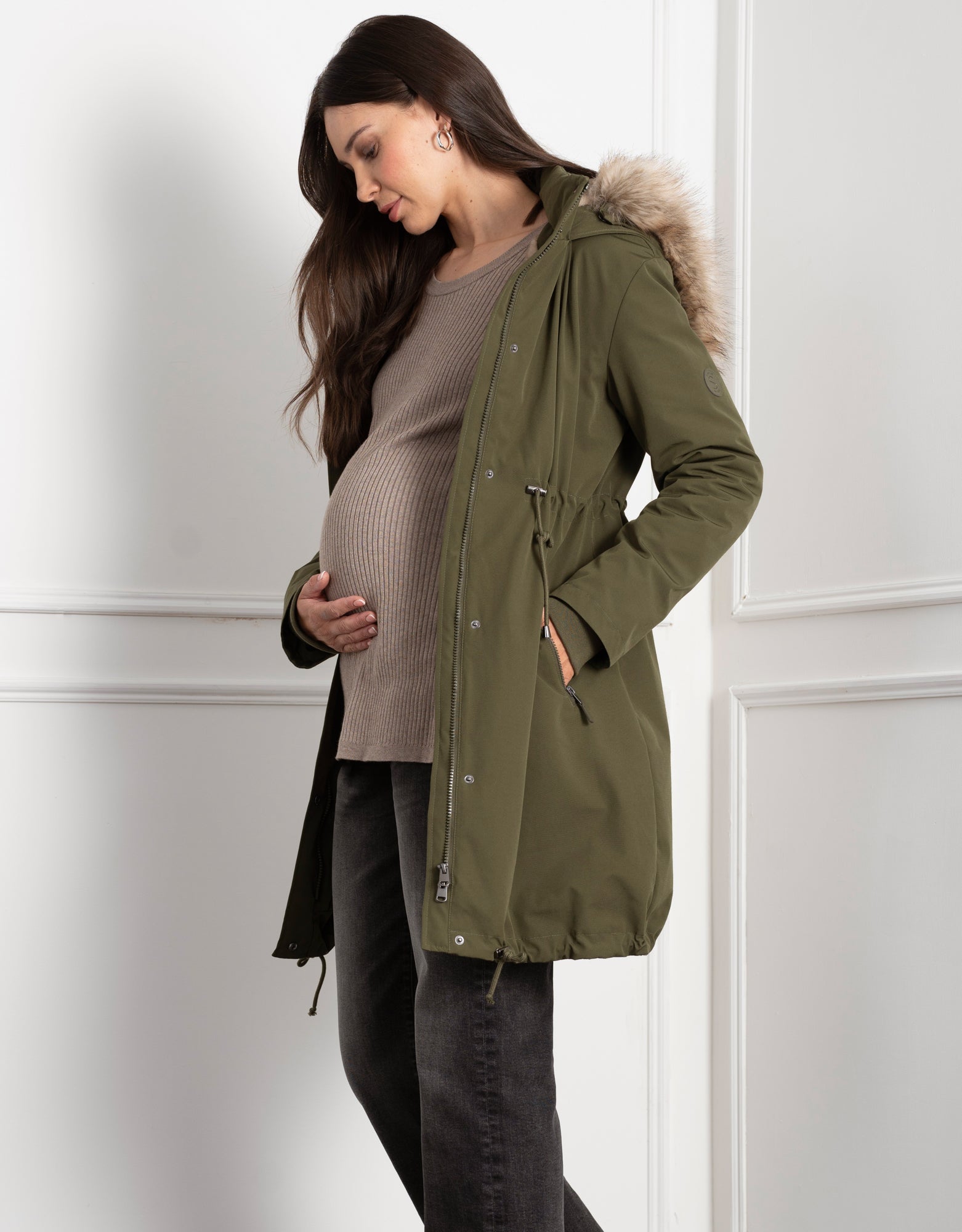 3 in 1 Maternity, Nursing and Babywearing Premium Parka