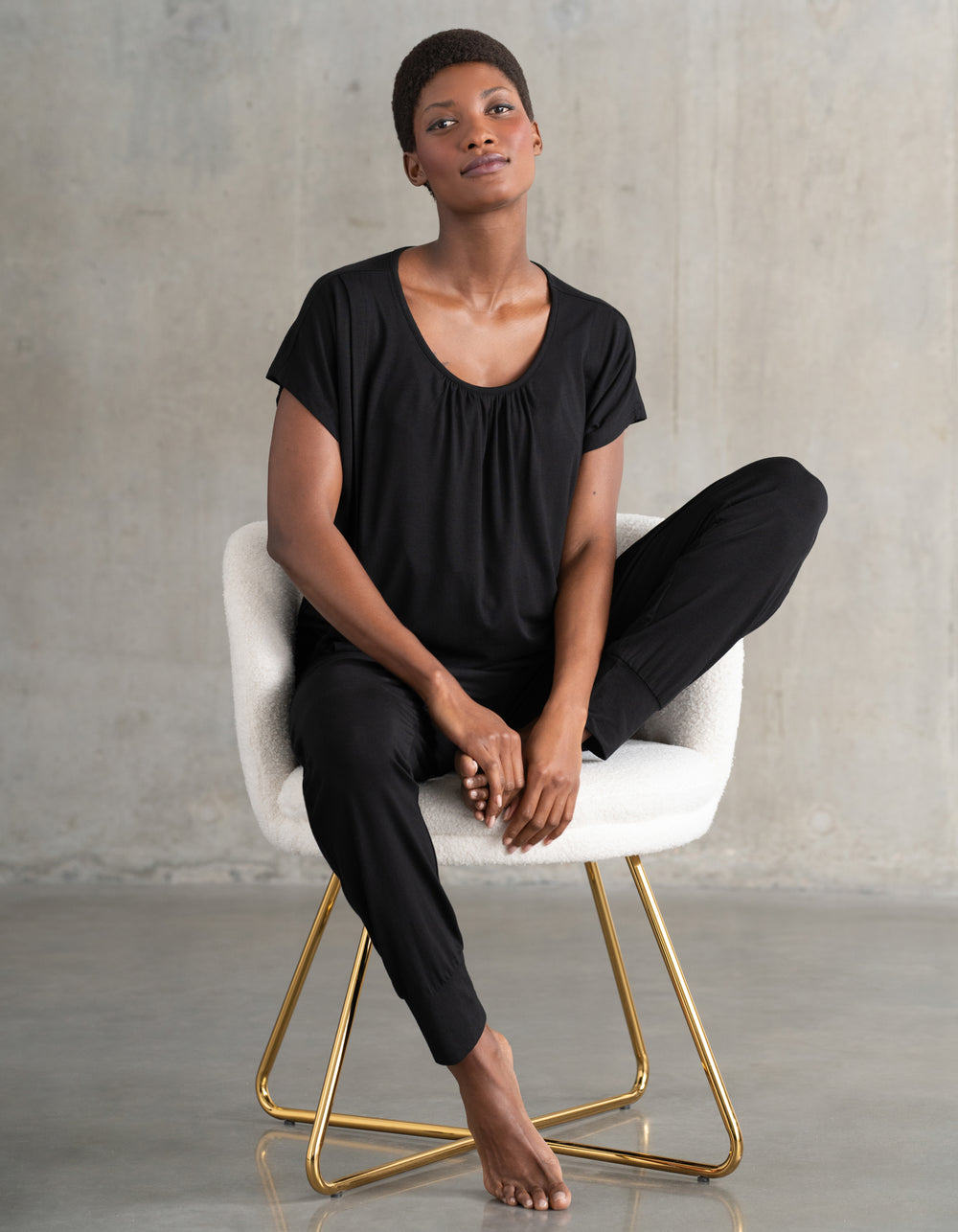2-Piece Short Sleeve Maternity & Nursing Loungewear