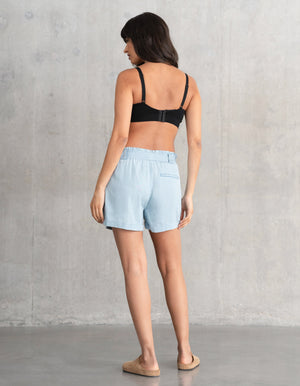 Under Bump Shorts With Self-Tie Belt