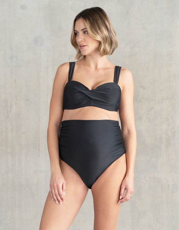 Twist Detail Maternity-To-Nursing Bikini Top