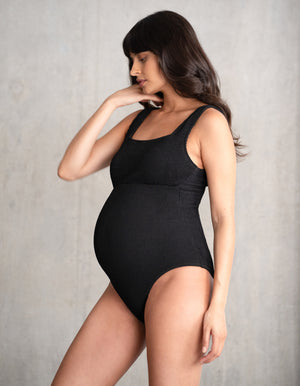 Black Super-Stretch Maternity Swimsuit