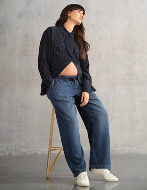 Under Bump Wide-Leg Maternity Jeans