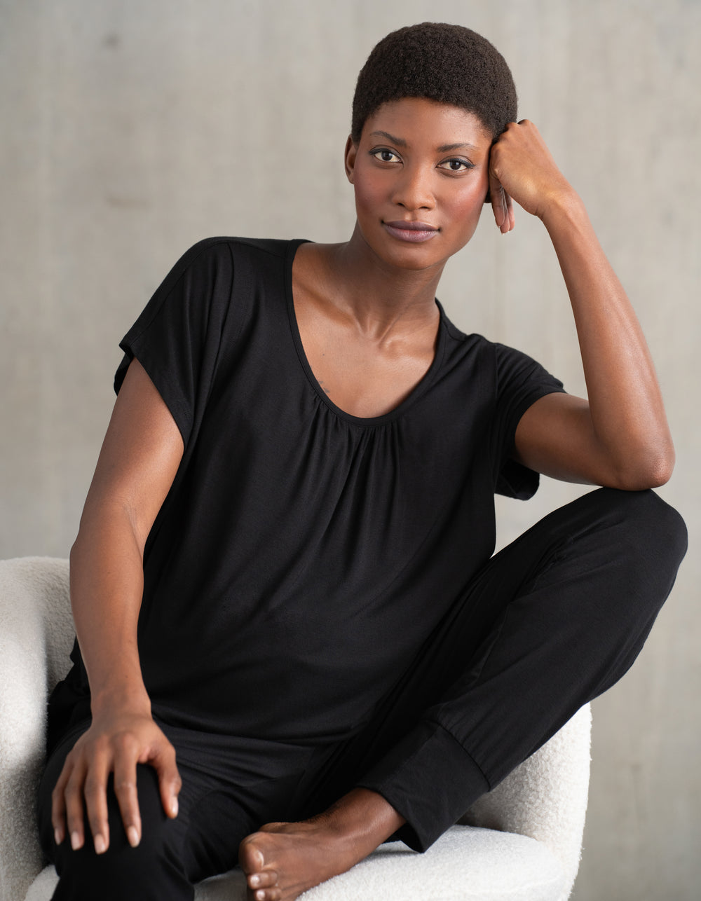 2-Piece Short Sleeve Maternity & Nursing Loungewear