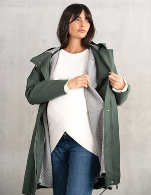 4-in-1 Maternity + Babywearing Parka