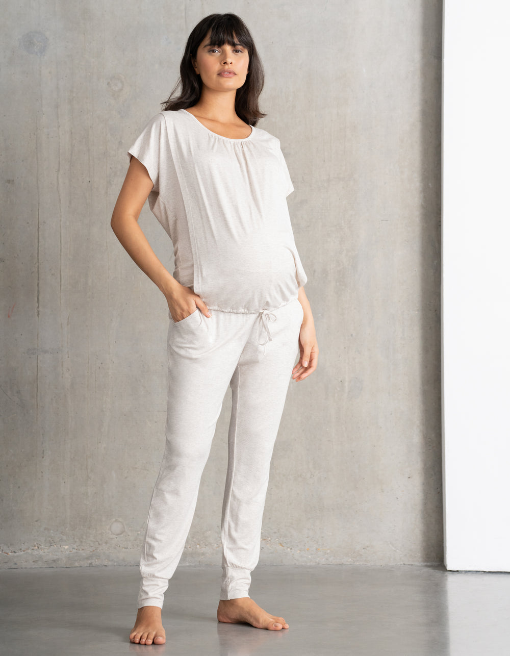 2-teilige Schwangerschafts- und Still-Loungewear mit kurzen Ärmeln | Seraphine