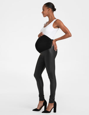 Matt Coated Maternity Leggings