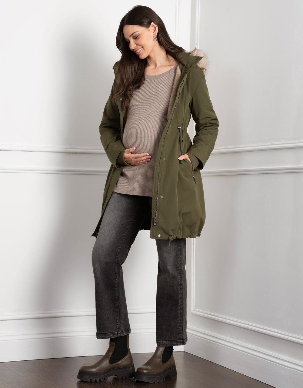 3-in-1 Maternity, Nursing + Babywearing Premium Parka