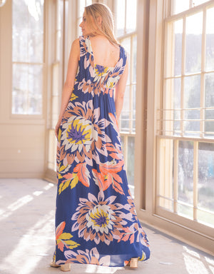 Seasonal Blooms Maternity + Nursing Maxi Dress