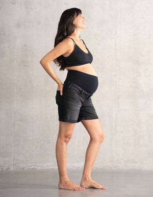 Over Bump Maternity Shorts