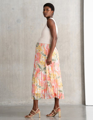 Knit Maternity + Nursing Top with Pleat Skirt