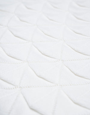 Couverture bébé en coton bio tricotée