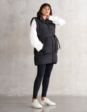 Gilet de grossesse, d’allaitement et de portage rembourré coupe longue