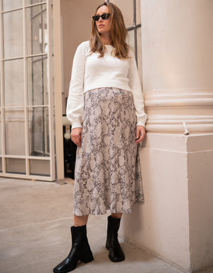Cream 2-in-1 Maternity + Nursing Dress