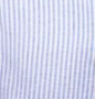 Blue & White Pinstripe Tie Side Maternity to Nursing Shirt