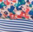 Floral & Stripe Print Maternity Bikini with Foldover Bottoms