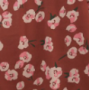 Robe maternité et allaitement à imprimé floral couleur rouille