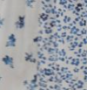 Robe de grossesse et d'allaitement à fleurs bleue et blanche