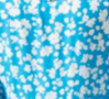 Blauw-witte bloemen Boho Midi zwangerschaps- tot voedingsjurk