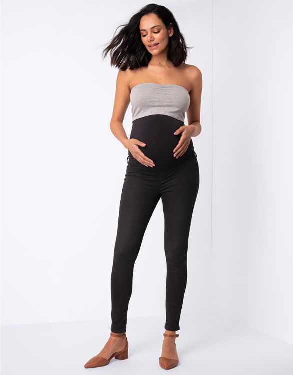 Julie Over the Bump Skinny Maternity Denim Jeans Black – Angel Maternity USA